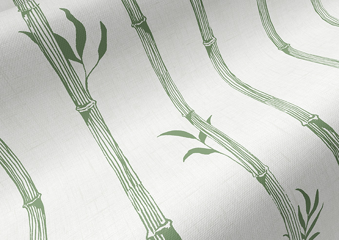 Bamboo Stripe, Forest Green - Twist&Fit Roller Blind - Image 4